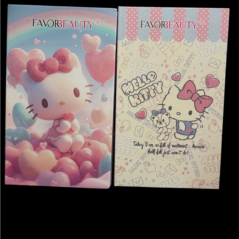 Two Hello Kitty FavorBeauty Eyeshadow Palette Gift Sets